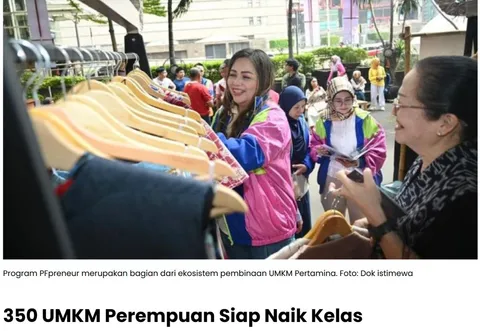 Tangkapan layar berita Metro TV News: 350 UMKM Perempuan Siap Naik Kelas